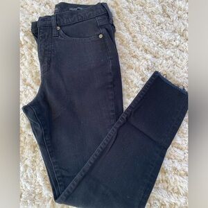 Banana Republic High Rise Skinny Black Denim Jeans 25